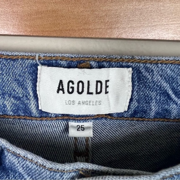 AGOLDE Riley High Rise Straight Crop in Whiplash 25 - Picture 6 of 9